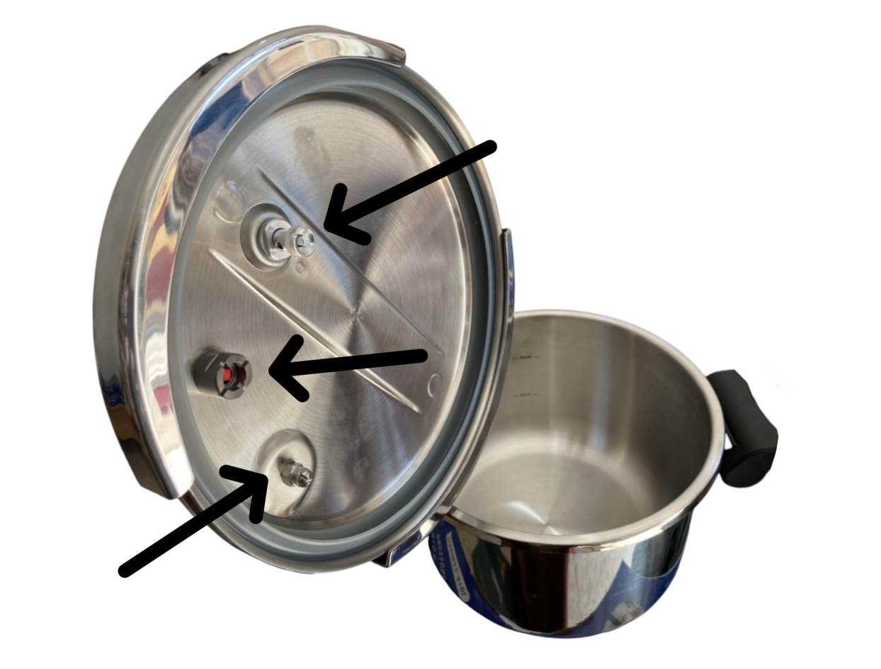 Cocotte 7+5L 4psc 6+4 forsa inox طنجرة الطهي 3