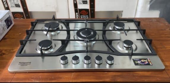 Plaque de cuisson Ariston inox fonte 5F 2psc 2